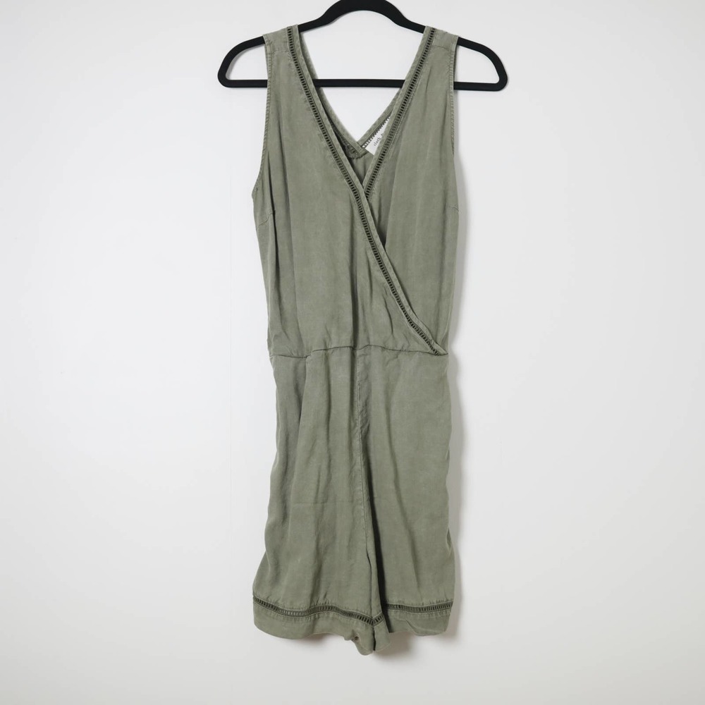 Anthropologie Olive Green Romper